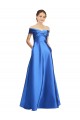 Outlet Satin Sleeveless A-Line Evening Dresses UK