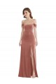Outlet Stretch Velvet Cinnamon Rose Sleeveless A-Line Maxi Evening Dress UK