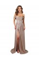 Outlet Sequin Champagne Sleeveless A-Line Sexy Evening Dress UK