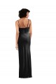 Outlet Stretch Velvet Black Sleeveless Column Low Back Evening Dress UK