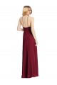 Outlet Soft Chiffon Dark Green Sleeveless A-Line Maxi Evening Dress UK