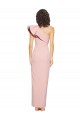 Outlet Stretch Crepe Mauve Sleeveless Sheath Evening Dress UK