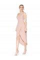 Outlet Stretch Crepe Mauve Sleeveless Mermaid V-Back Evening Dress UK