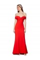 Outlet Stretch Crepe Red Sleeveless Mermaid Wedding Guest Dress UK