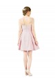 Outlet Satin Pink Sleeveless Sweetheart Evening Dress UK