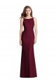 Outlet Stretch Crepe Burgundy Gold Sleeveless Open Back Semi Formal Evening Dress UK