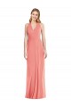 Outlet Soft Chiffon Desert Rose Sleeveless Trumpet Maxi Evening Dress UK